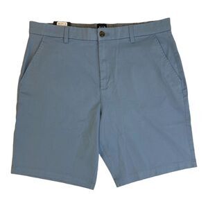 GAP Men's Sky Blue Flat-Front Chino Shorts